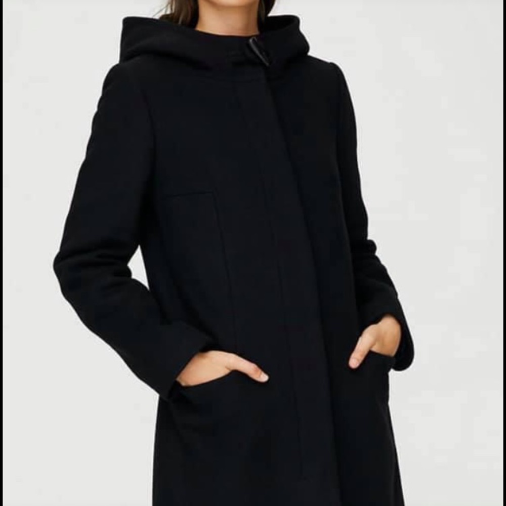 Aritzia Babaton black Wool Coat - Picture 2 of 4